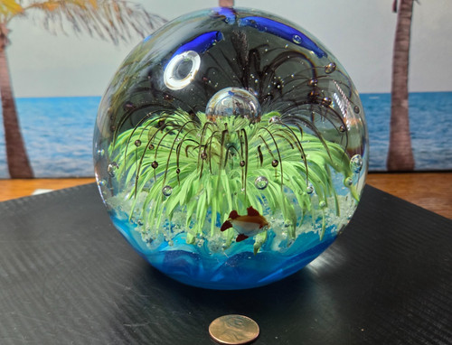 Scultura anemone mare pesci