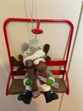 Ganz Moose Skier on Chair Lift