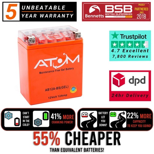 Batteria moto yb12a atom - batteria,