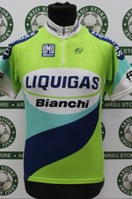 maglia ciclismo LIQUIGAS SANTINI TG M F415 bike shirt maillot trikot camiseta