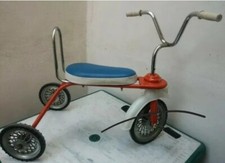 TRICICLO DA BAMBINI VINTAGE ORIGINALE anni '70 "ROLLY TOYS" FUNZIONANTE 