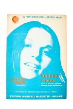 Spartito musica collezione Graziella Ciaiolo Lontano vicino Disco estate 1972