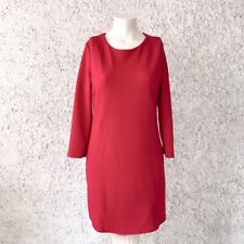 ABITO VESTITO DONNA ROSSO ACCESO NATALE CERNIERA ZARA INTIMISSIMI