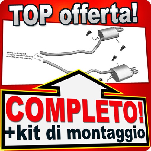 Silenziatore posteriore per - silenziatore,