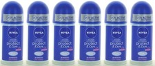 6 PEZZI - NIVEA CORPO DEODORANTE ROLL-ON 50 ML PROTECT & CARE 48h