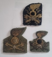 Lotto 3 Fregio ricamato Trasmissioni Canottiglia Esercito Italiano Vintage