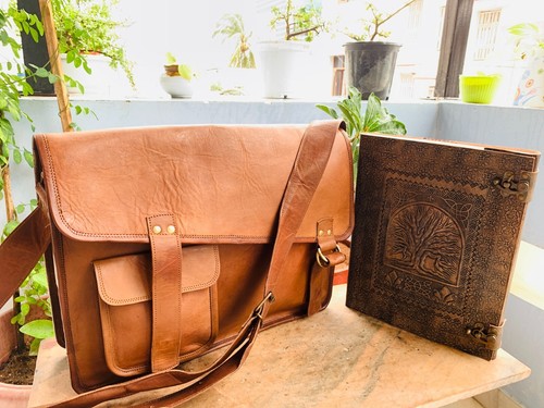 Borsa uomo vera pelle - in,