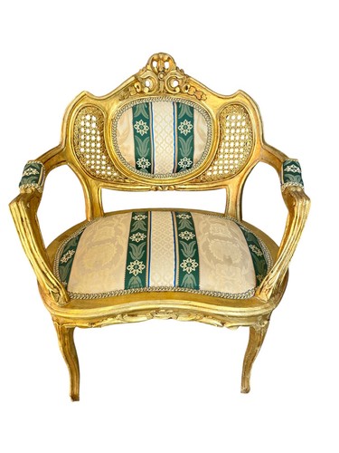 Poltrona dorata stile - in,