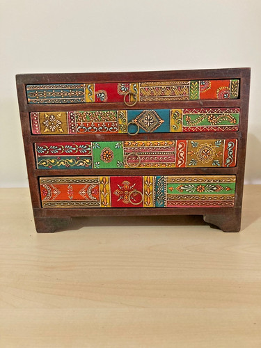 Cassettiera portagioie legno