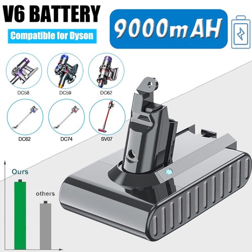 9000 mah per dyson batteria - dyson, v6