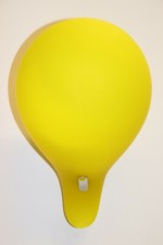 Lampada da parete Carlo Nason Murano 1990 vetro giallo