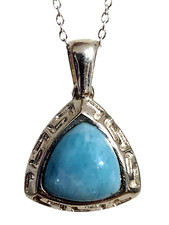 Collana con ciondolo larimar - collana,