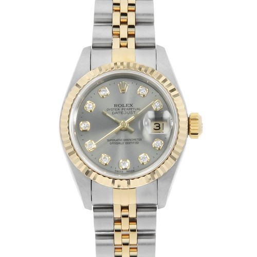 Rolex datejust 10p - rolex, diamond