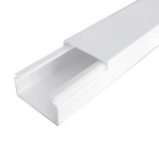 PZ.10 CANALINA ELETTRICA PASSACAVI MM 30x18 BIANCA MINICANALA PASSA CAVI MT2