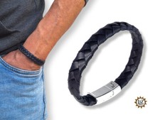 Bracciale uomo in cuoio