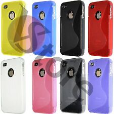 Cover Custodia Per iPhone 4/4G/4S in Silicone Gel TPU S-Line