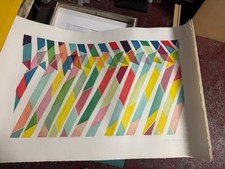 Piero Dorazio Serigrafia Numerata XX/125 Colori Geometrici 1991 Arte Moderna