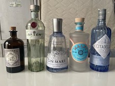 LOTTO 5 BOTTIGLIE VUOTE GIN