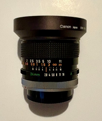 Canon 24mm s c - fd,