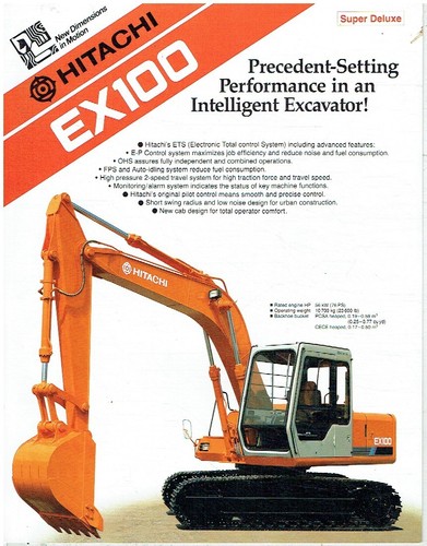 Hitachi ex100 escavatore - ex100,