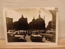Roma Piazza del Popolo con Citroen lo Squalo pulmino Volkswagen Maggiolino '60 