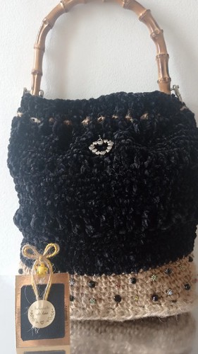 Borsa crochet granny - borsa,