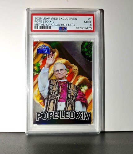 2025 foglia metallo - papa, leone