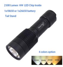 Torcia tattica led reale 18W