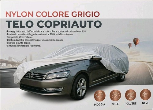 Telo copriauto nylon - copriauto, grigio
