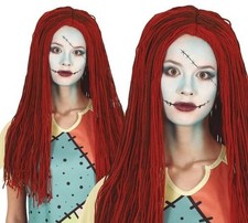 Parrucca lunga in lana castana