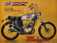 advertising Pubblicità brochure  MOTO MALAGUTI HOMBRE-TOTEM RALLY-1972