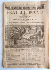 1897 Catalogo FRATELLI BUCCO PESCARA Stabilimento Chimico-Farmaceutico a Vapore