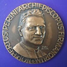 MEDAGLIA Mons. NORBERTO PERINI Arcivescovo di Fermo 1955 - mm. 60 -  gr. 115