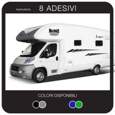 Adesivo Mc Louis mod: Frecce x camper, roulotte, van in vinile - Kit 8 adesivi