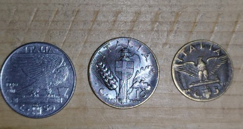 Monete 50 centesimi - da, 5-10-50