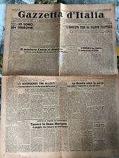 Gazzetta d'Italia giornale rivista d'epoca 8 febbraio 1946 Torino