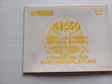 Yamaha XJ 650 27F AGGIORNAMENTO 1983 manuale officina originale
