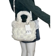 Borsa a tracolla Zara bianca