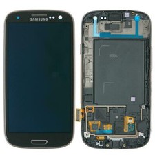 SCHERMO ORIGINALE SAMSUNG GALAXY S3 LTE GT-i9305, Bianco / Nero Grey