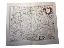 STATO DI MILANO Willem Johannes BLAEU 1640. Amsterdam. Carta Geografica del 1958