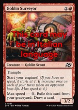 MTG 4x GOBLIN SURVEYOR EXC -