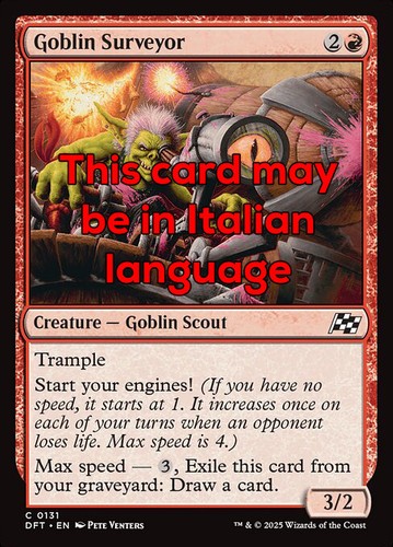Mtg goblin surveyor exc - 4x,