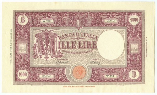 1000 lire barbetti grande - 1000,