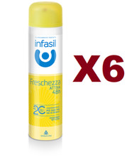 6PCS INFASIL DEODORANT ACTIVE