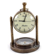 Antico Ottone Orologio da