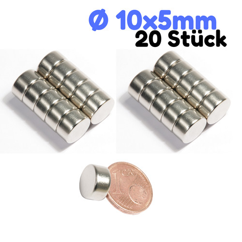 Magnete neodimio n52 - 20, x