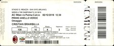 Biglietto stadio AC Milan vs