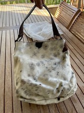 Maurizio Taiuti in Pelle Cavallino Stampa Pony Borsa Marrone