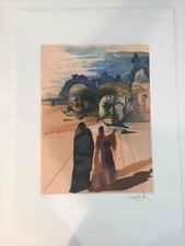 Salvador Dali Litografia off set cm 50x70 Firma su lastra con certificato