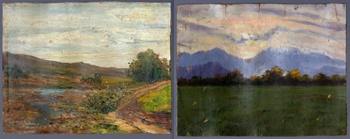 Artista secolo olio su - xx,
